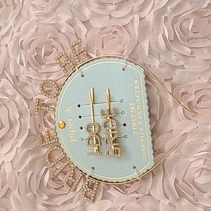 3-pc Bride-to-be accessories